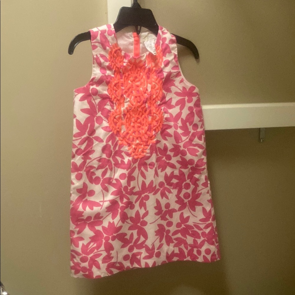 Pink and Orange Floral Crewcuts dress
